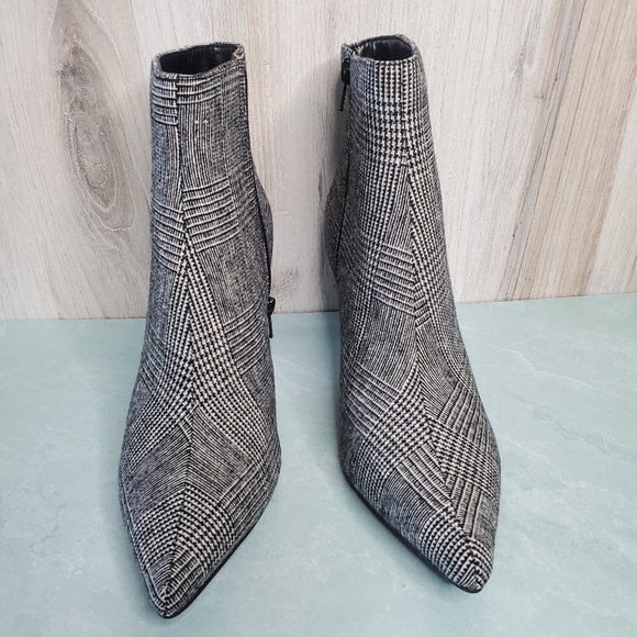 New! Black and White Ankle Booties - Picture 8 of 8